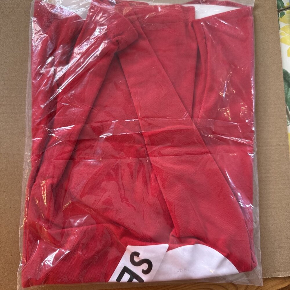 67 - Meme T Shirt - Youth Large Red - Picture 2 of 5